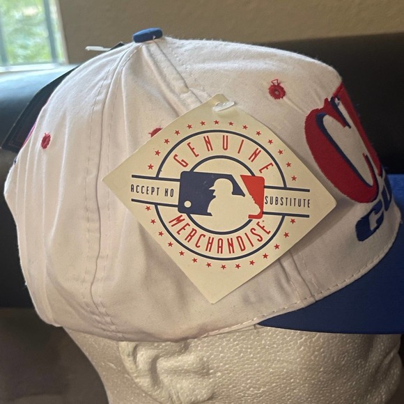 Vintage Chicago Cubs 125th Anniversary MLB Snapback Hat 90’s Cap 1994 NWT - Picture 5 of 8